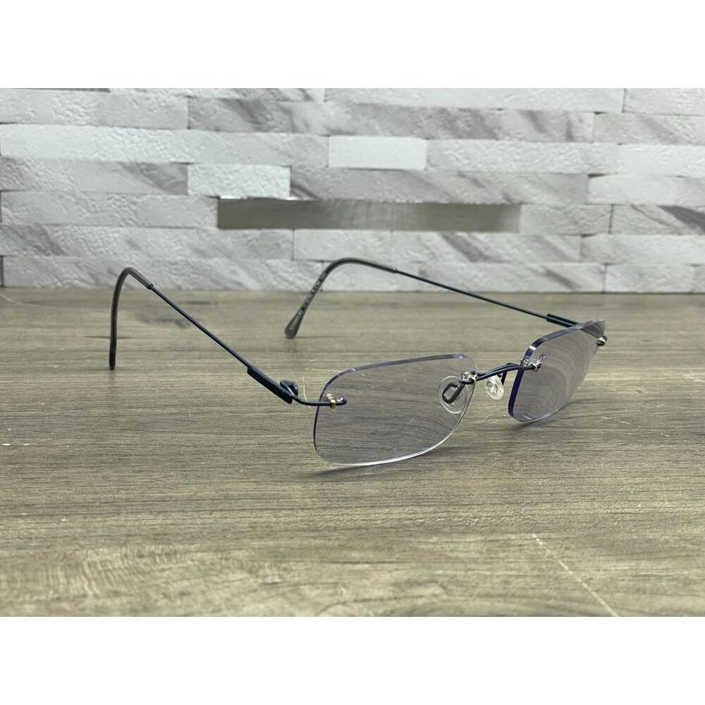 Cerruti 1881 C5239 A-CM 52[]21-140 Eyeglasses Blue Titanium Rimless Frames